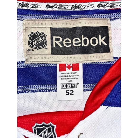 New York Rangers Mats Zuccarello Reebok CCM NHL Jersey W/ fight strap Size 52 - Picture 10 of 12